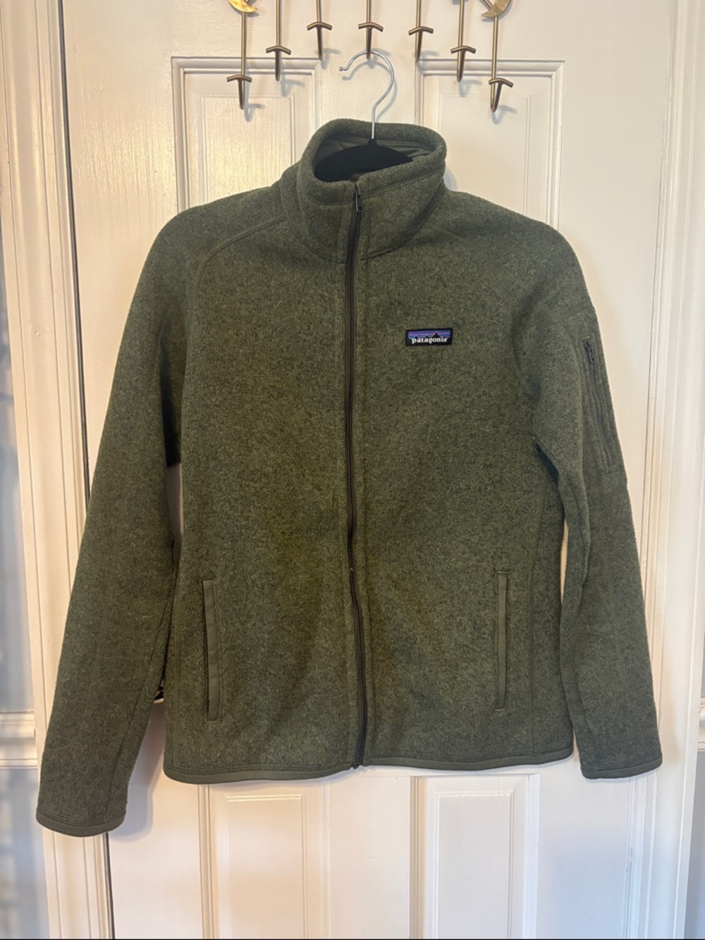 Patagonia Olive Green Full-Zip Fleece Jacket